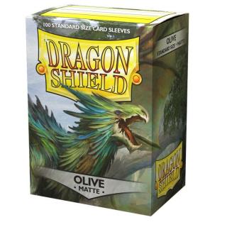Dragon Shield Standard Matte Sleeves - Matte Olive (100 Sleeves)