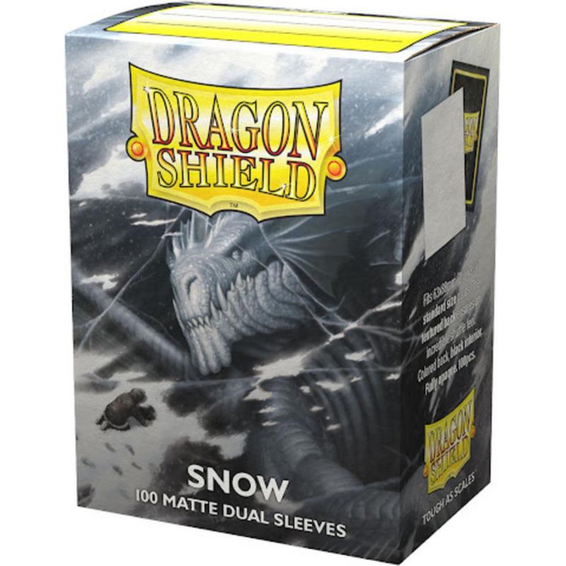 Dragon Shield Dual Matte Sleeves - Snow 'Nirin' (100 Sleeves)