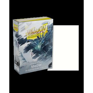 Dragon Shield Japanese size Matte Dual Sleeves - Snow 'Nirin' (60 Sleeves)