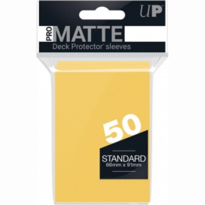 Ultra Pro - Standard Sleeves - Pro-Matte - Non Glare - Yellow (50 Sleeves)