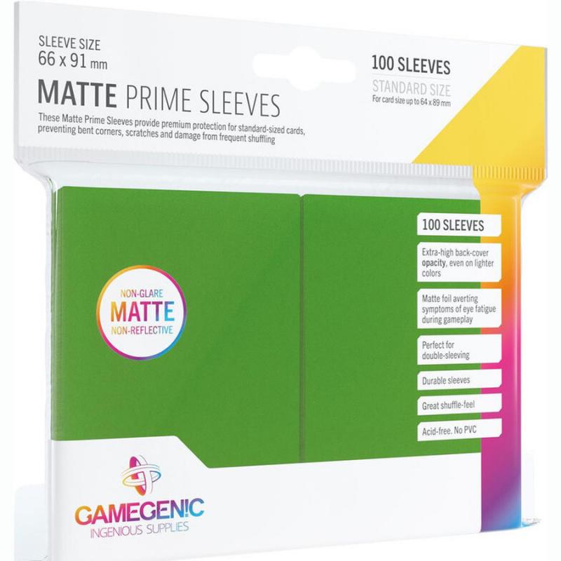 Gamegenic - Matte Prime Sleeves Green (100 Sleeves)