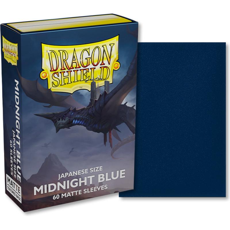 Dragon Shield Japanese size Matte Dual Sleeves - Midnight Blue (60 Sleeves)