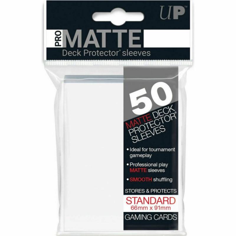 Ultra Pro - Standard Sleeves - Pro-Matte - Non Glare - White (50 Sleeves)