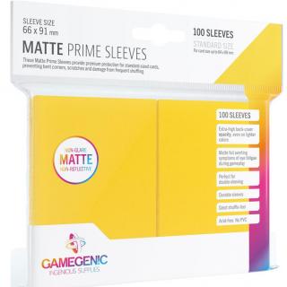 Gamegenic - Matte Prime Sleeves Yellow (100 Sleeves)