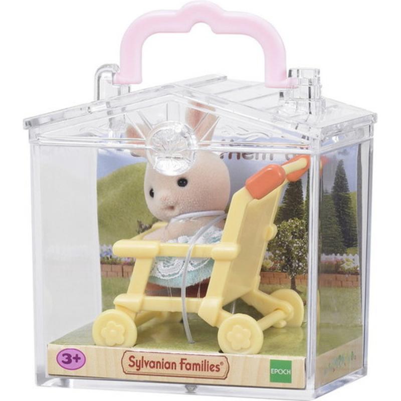 Sylvanian Families: Rabbit με Καροτσάκι & Θήκη (5200)