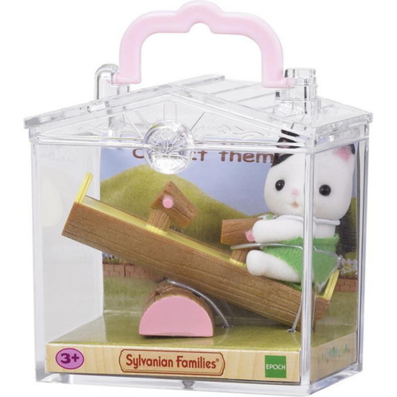 Sylvanian Families: Cat με Τραμπάλα & Θήκη (5205)