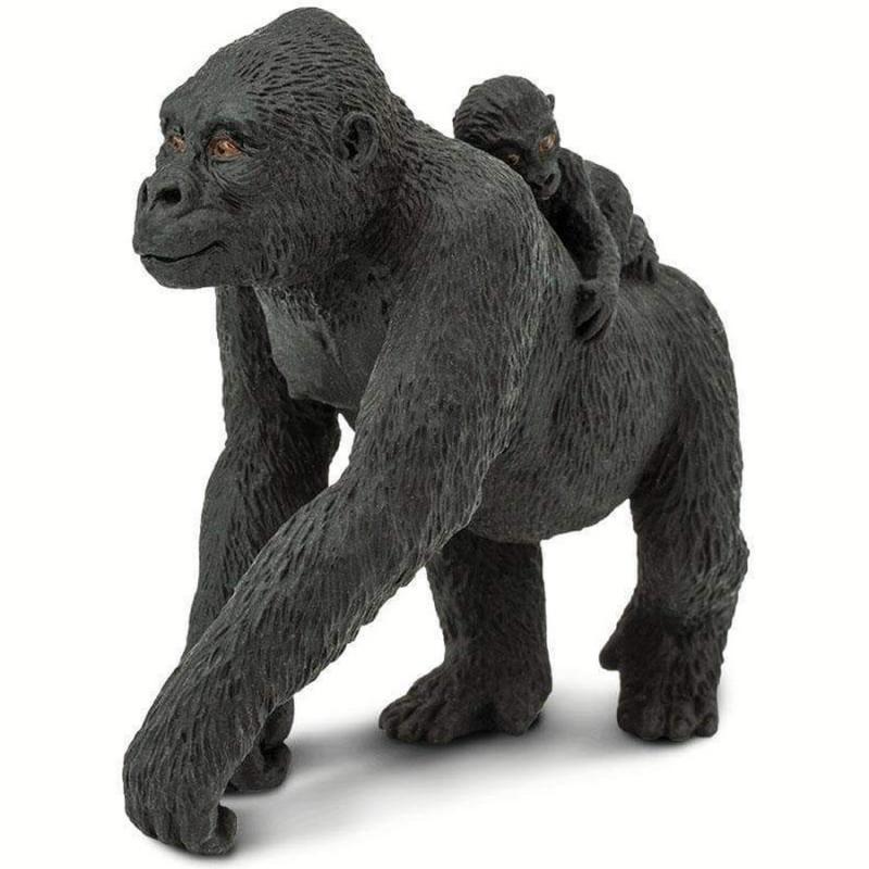 Μινιατούρες Safari - Lowland Gorilla with Baby - Πεδινός Γορίλας με Μωρό