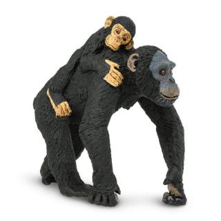 Μινιατούρες Safari - Chimpanzee with Baby - Χιμπαντζής με Μωρό