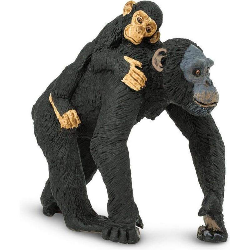 Μινιατούρες Safari - Chimpanzee with Baby - Χιμπαντζής με Μωρό