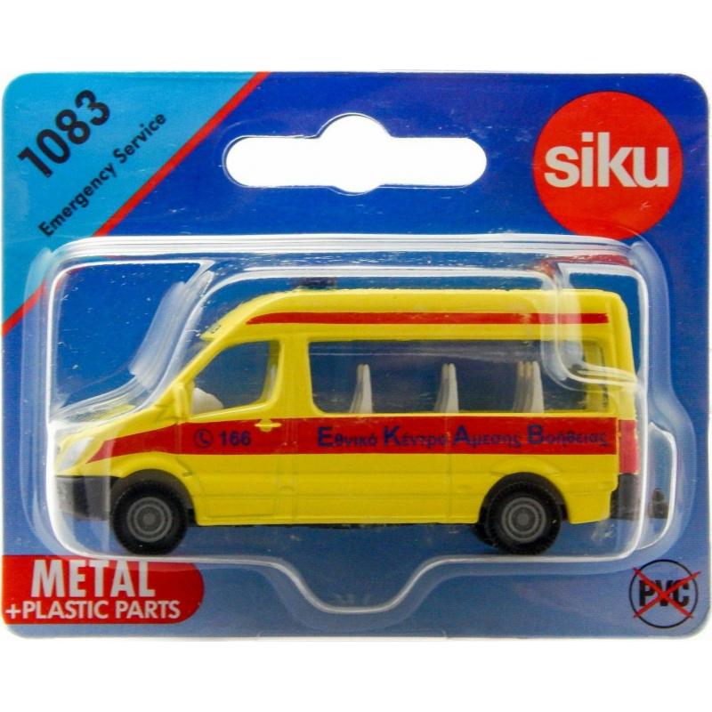 Siku Ελληνικό Βάν Ασθενοφόρο με Παράθυρα