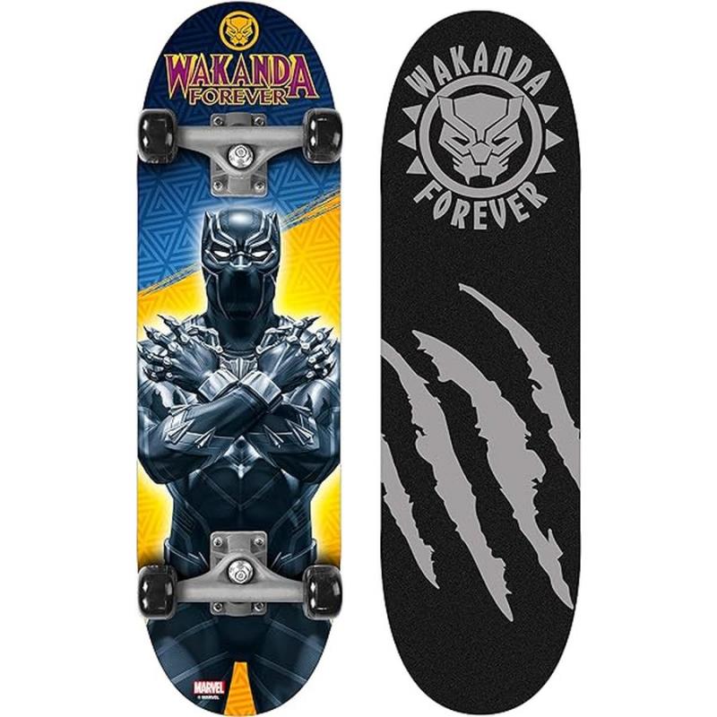 Stamp: Skateboard 70cm x 20cm Black Panther