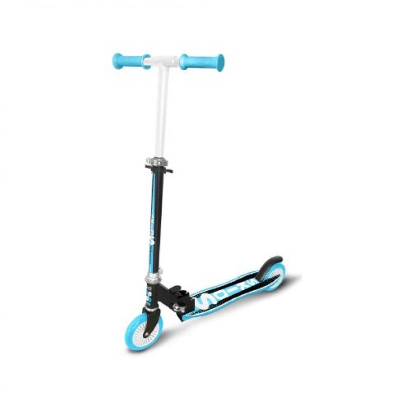 Stamp: Foldable Scooter Ergonomic PP Deck Skids Control Black - Light Blue