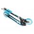 Stamp: Foldable Scooter Ergonomic PP Deck Skids Control Black - Light Blue