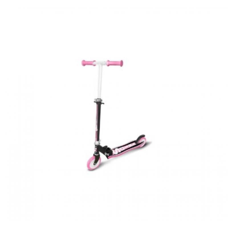 Stamp: Foldable Scooter Ergonomic PP Deck Skids Control Black Pink