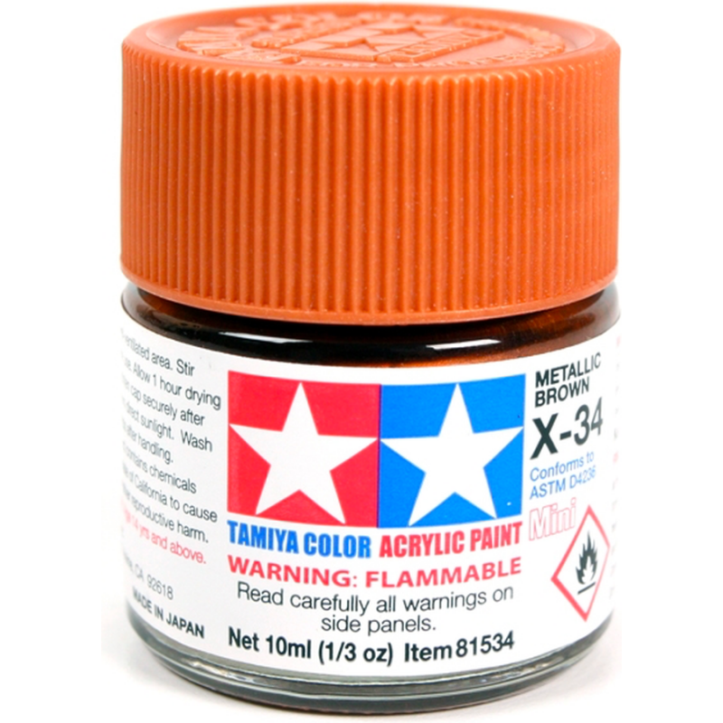 X-34 Metallic Brown Gloss 23ml