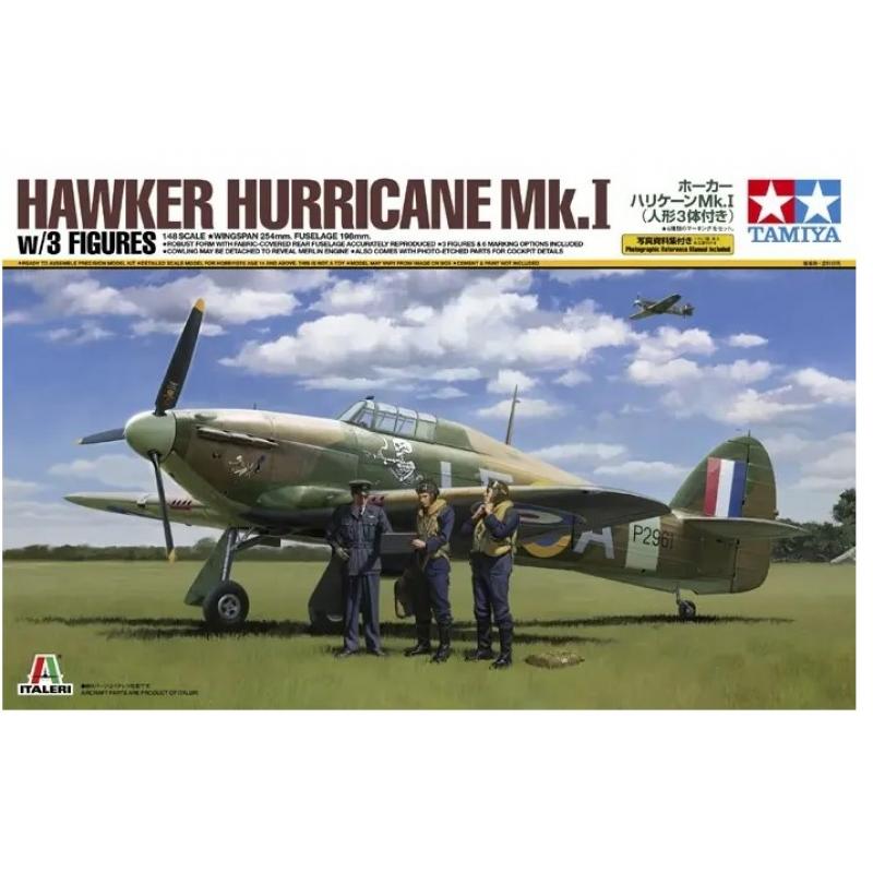 1:48 Brit. Hurricane MkI w/3 Figures