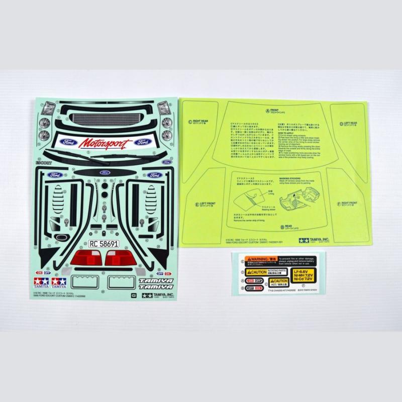 Tamiya: Sticker Bag Ford Escort Custom 58691