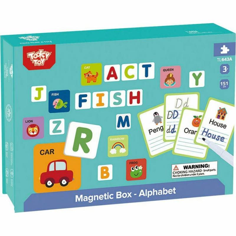 Tooky Toy Μαγνητικό Κουτί Αγγλικό Αλφάβητο