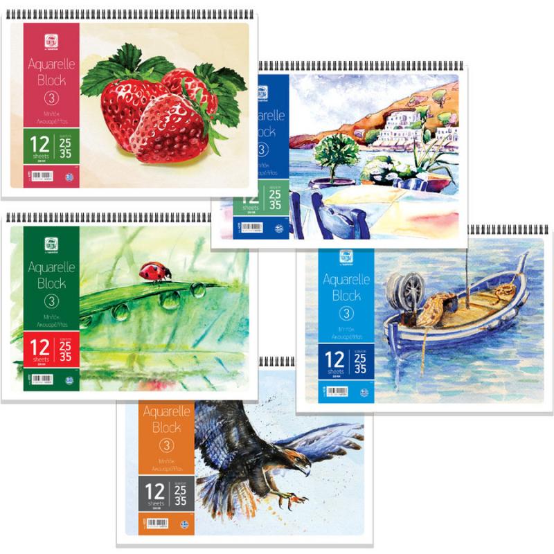 Μπλοκ Ακουαρέλλας 25 χ 35 Νο 3 - Typotrust