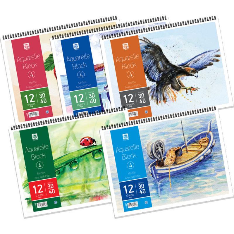 Μπλοκ Ακουαρέλλας 30 χ 40 Νο 4 - Typotrust