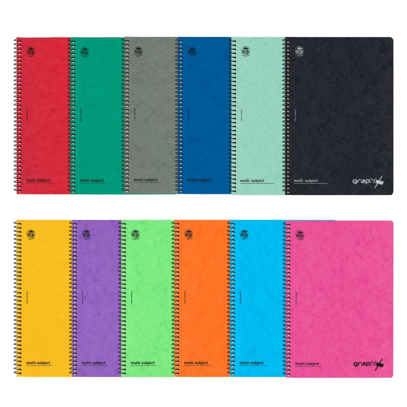 Typotrust Τετράδιο Σπιράλ Graphix (Πρεσπαν) Α4 3 Θέματα χ 60 σελ. (Διάφορα Χρώματα)