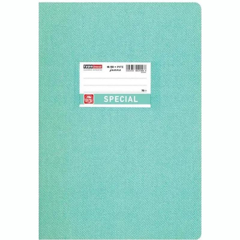 Typotrust Τετράδιο Special Jeans Ριγέ Β5 φ50 Βεραμάν