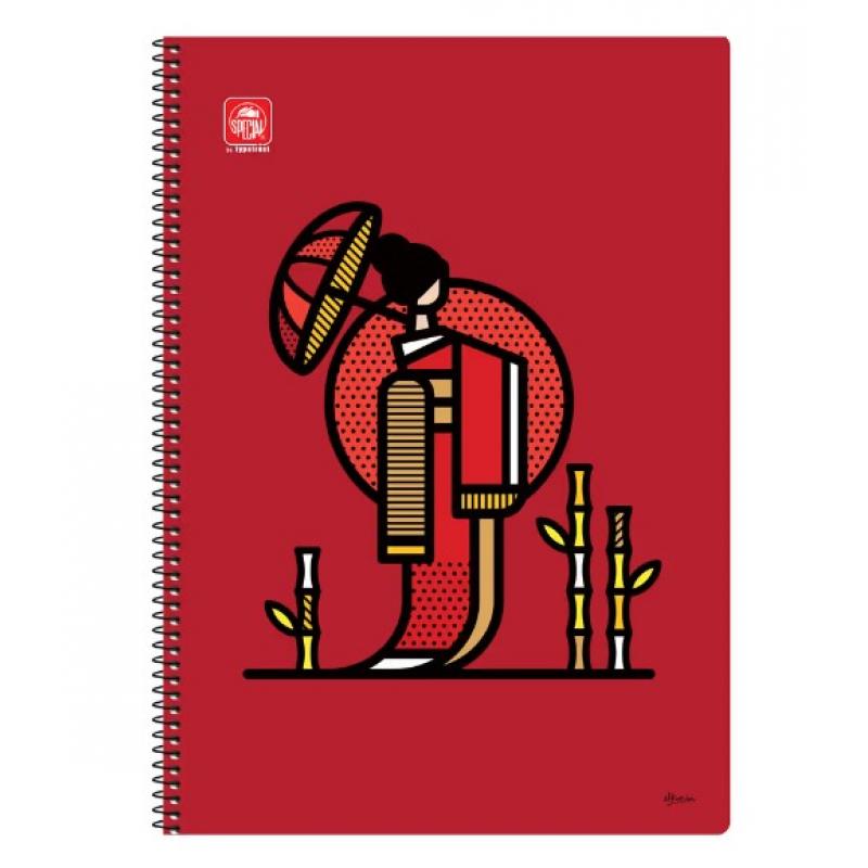 Typotrust Τετράδιο Σπιράλ Human A4 2 Θεμάτων - Γκέισα