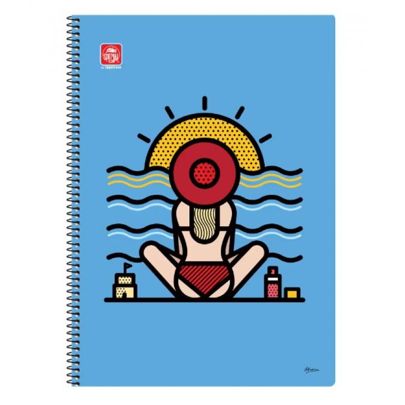 Typotrust Τετράδιο Σπιράλ Human A4 2 Θεμάτων - Λουόμενη