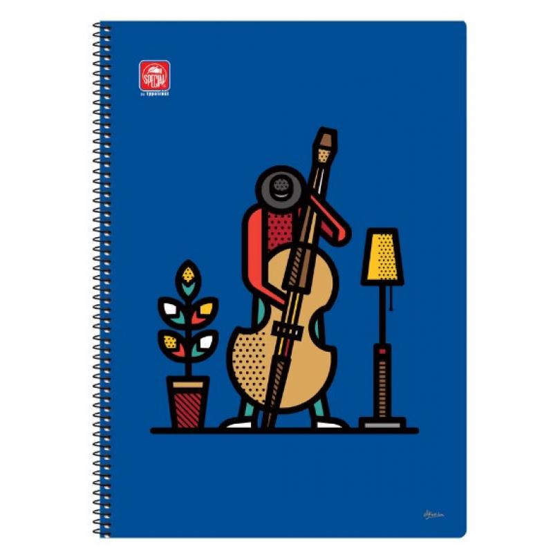 Typotrust Τετράδιο Σπιράλ Human A4 2 Θεμάτων - Μουσικός