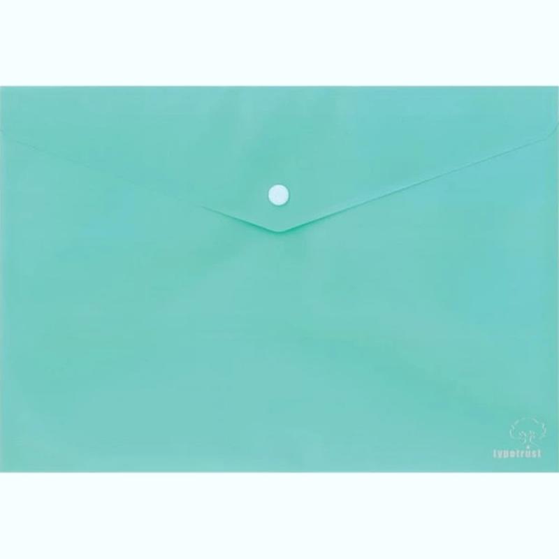 Typotrust Φάκελος Κουμπί PP A4 Pastel - Πράσινο