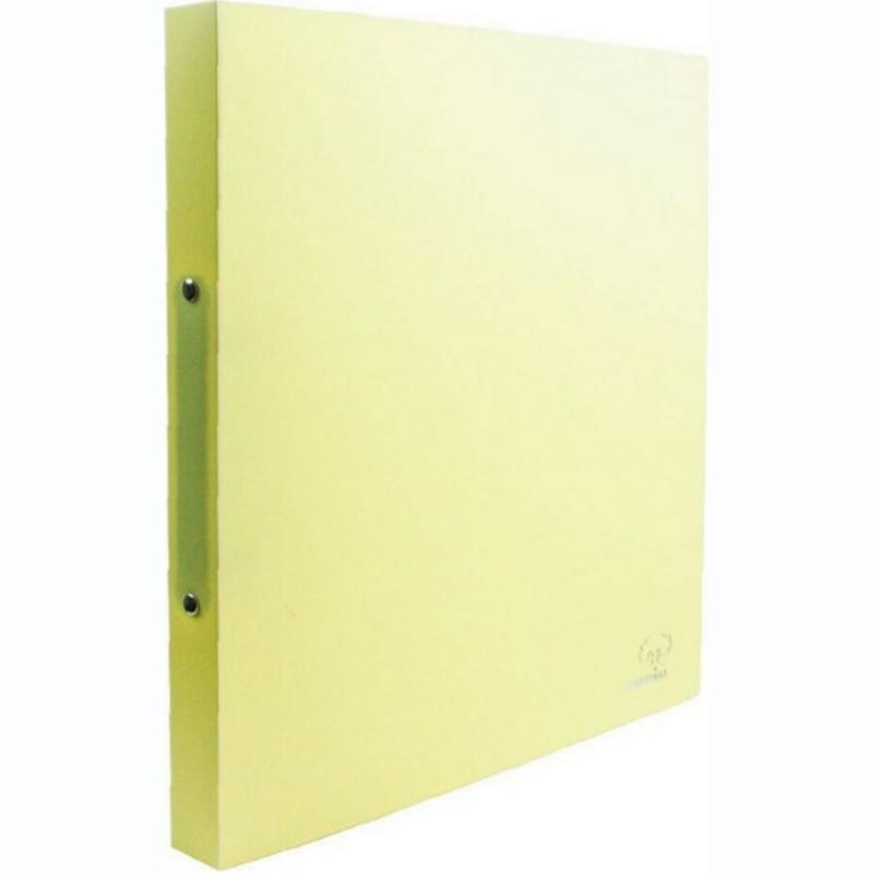 Typotrust Ντοσιέ PP Α4 2 Κρικ 2.6 cm Ράχη Pastel Yellow