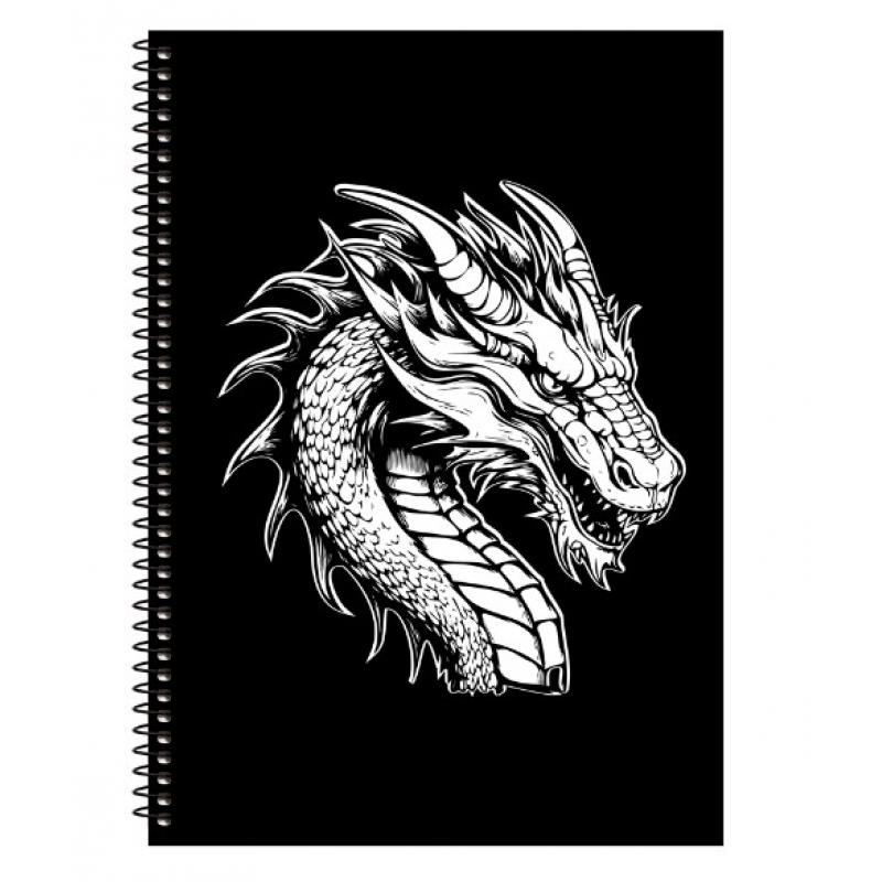 Typotrust Τετράδιο Σπιράλ Velvet A4 2 Θεμάτων - Δράκος