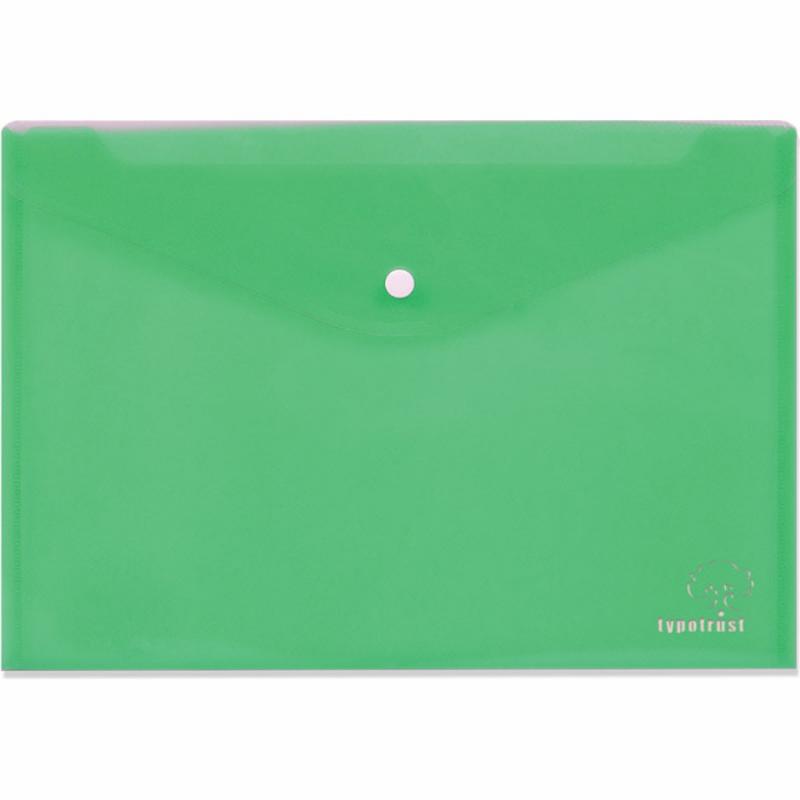 Φάκελος Κουμπί Α4 Πράσινο - Typotrust