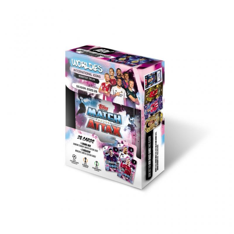 UEFA Champions League Match Attax Trading Cards 2025/26 Mini Tin - International Icon Booster Tin #4