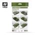 AFV Painting System - Vallejo 6x8ml Air Colour Set - UK Bronze Green 78407