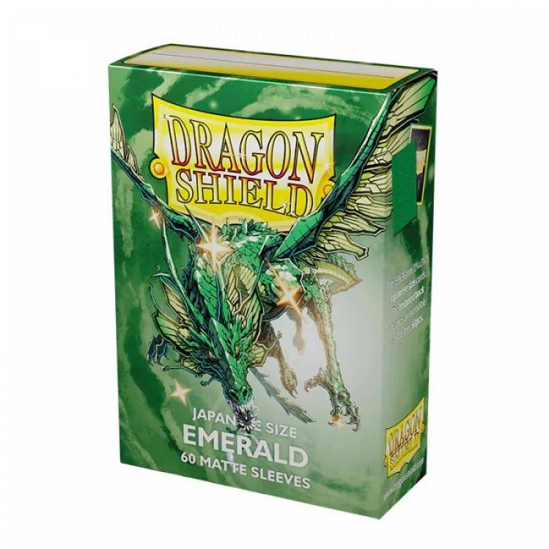 Dragon Shield Japanese size Matte Sleeves - Emerald (60 Sleeves)