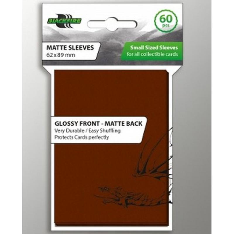 Blackfire Small Sleeves - Brown (60 Sleeves)