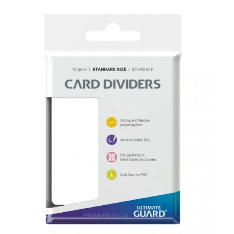 Ultimate Guard Card Dividers Standard Size (10) - White
