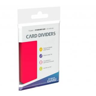 Ultimate Guard Card Dividers Standard Size (10) - Red