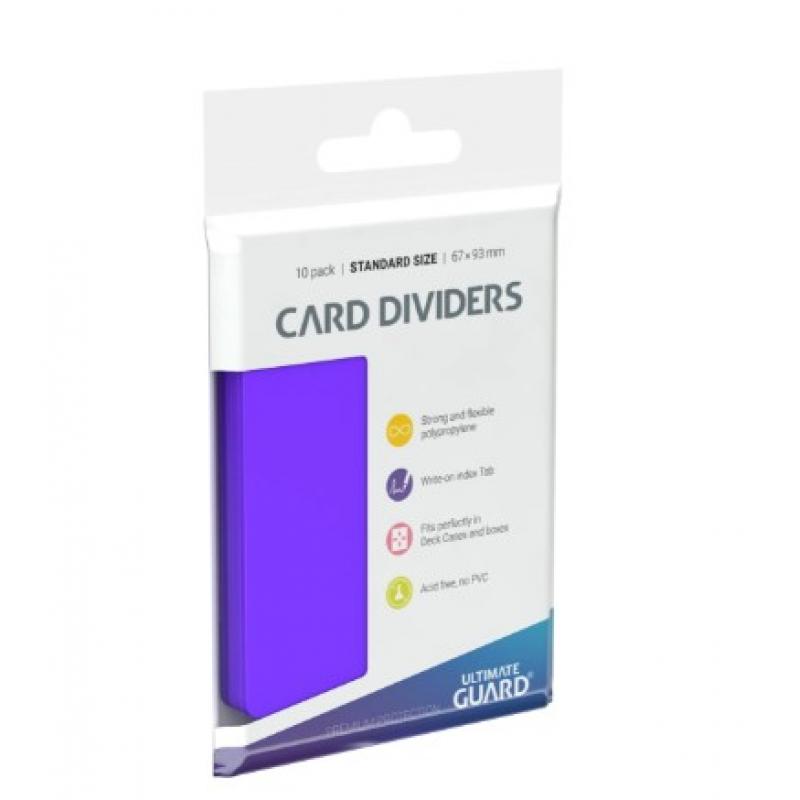 Ultimate Guard Card Dividers Standard Size (10) - Purple