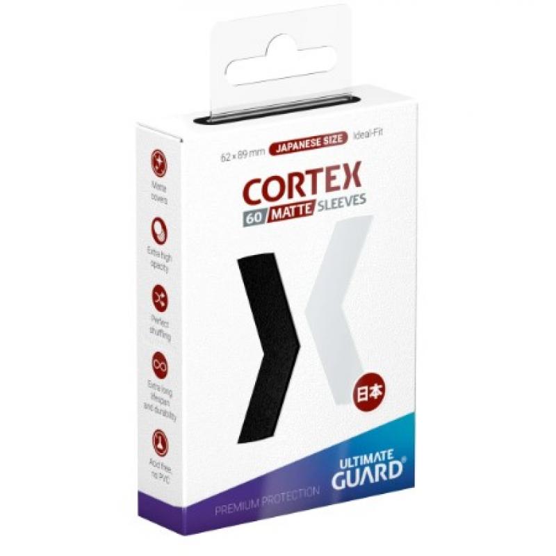 Ultimate Guard Cortex Sleeves Matte Japanese Size (60) - Black