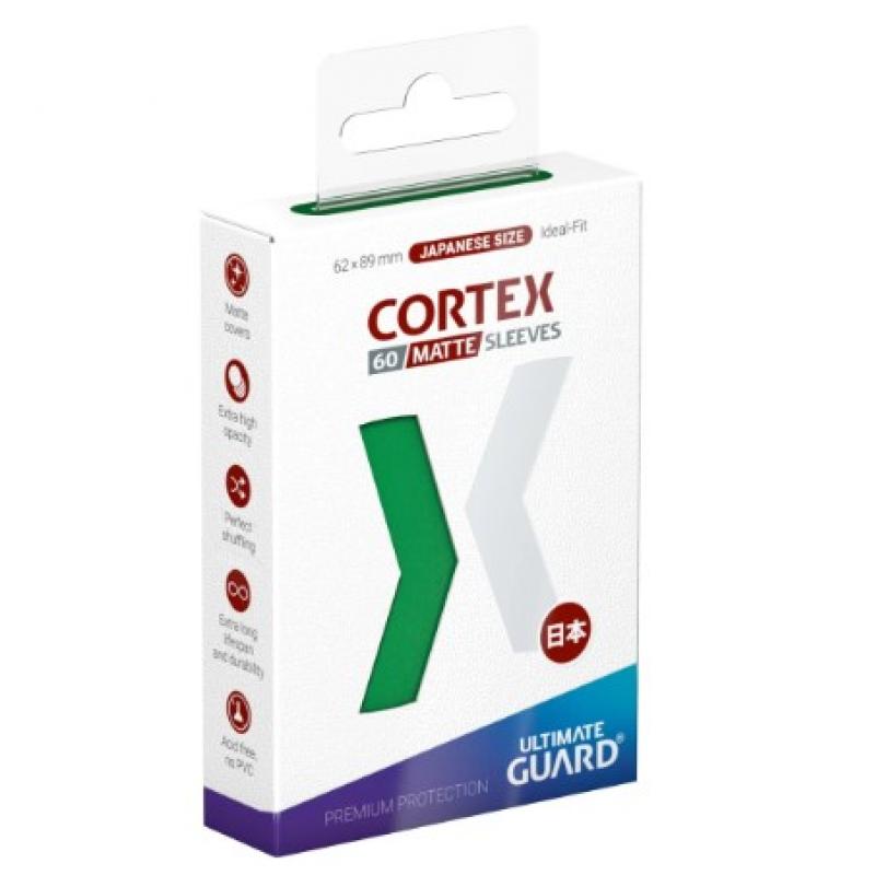 Ultimate Guard Cortex Sleeves Matte Japanese Size (60) - Green