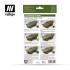 AFV Painting System - Vallejo 6x8ml Air Colour Set - US Vietnam Olive Drab 78412