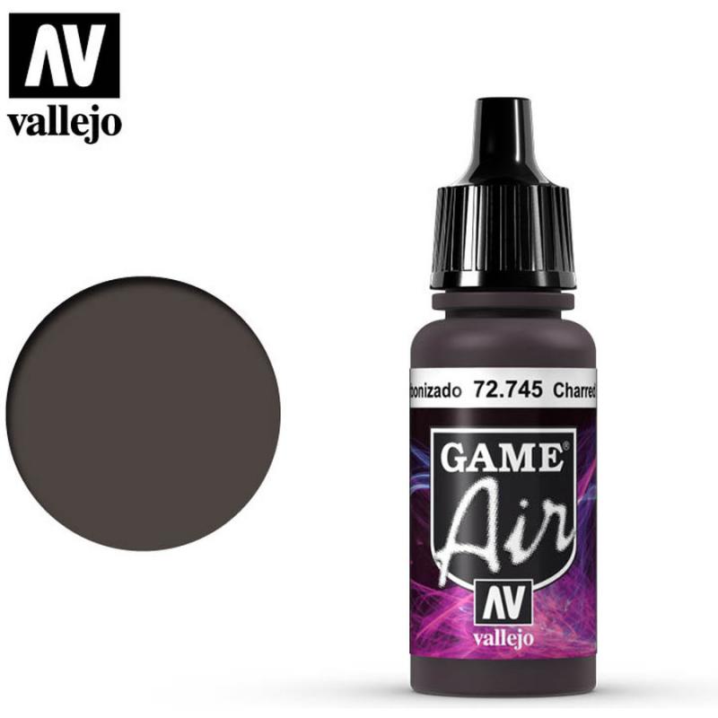 Game Air Acrylic Paint - Vallejo 17ml - Charred Brown 72745