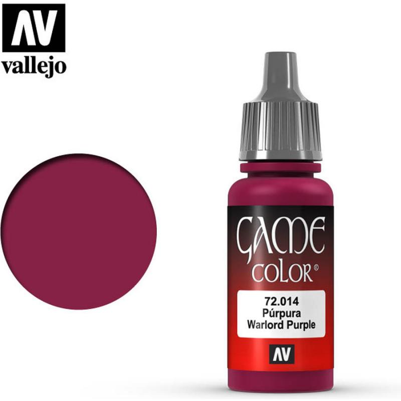 Game Color Acrylic Paint - Vallejo 17ml - Warlord Purple 72014