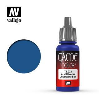 Game Color Acrylic Paint - Vallejo 17ml - UltramarineE Blue 72022