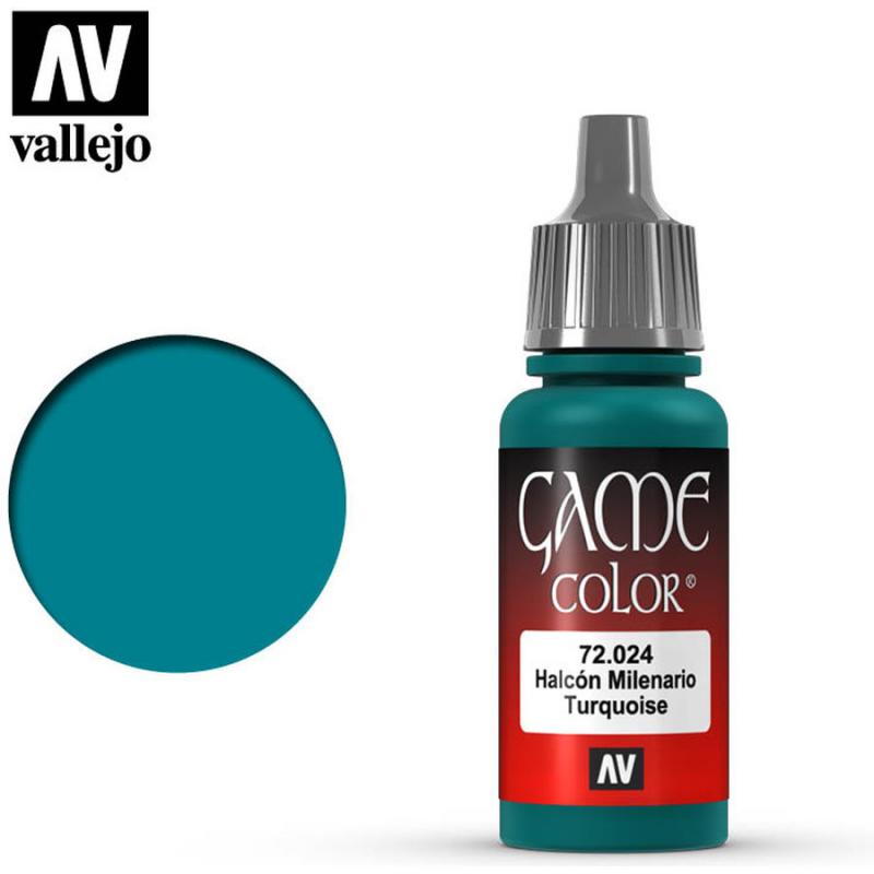 Game Color Acrylic Paint - Vallejo 17ml - Turquoise 72024