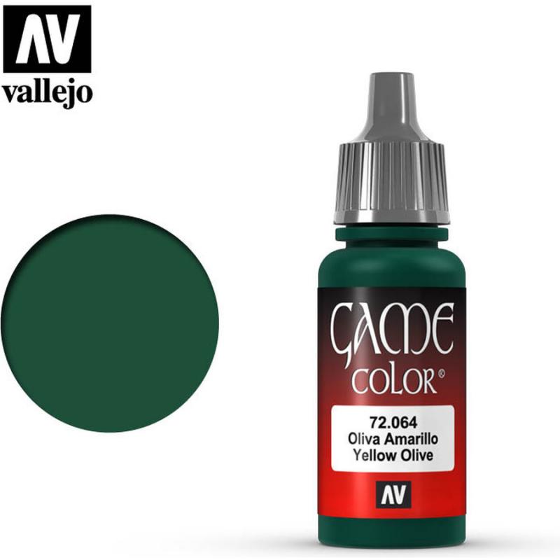 Game Color Acrylic Paint - Vallejo 17ml - Yellow Olive 72064