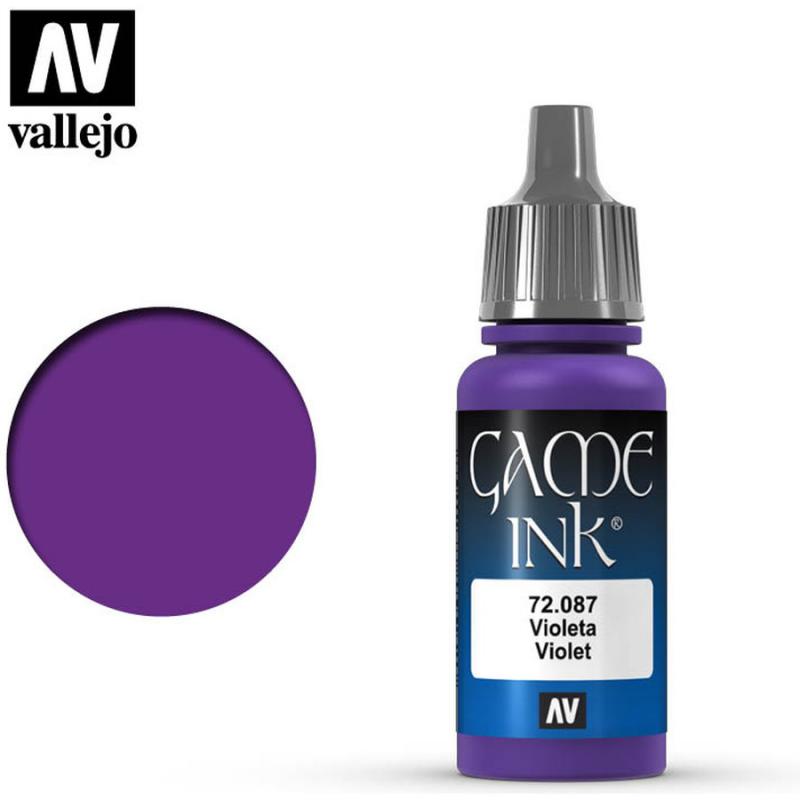 Game Color Acrylic Paint - Vallejo 17ml - Violet Ink 72087
