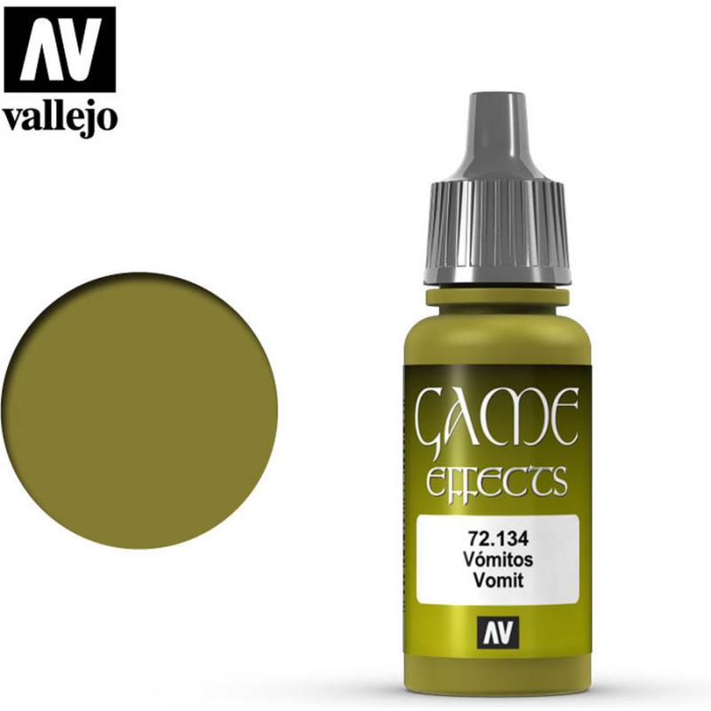 Game Color Acrylic Paint - Vallejo 17ml - Vomit 72134